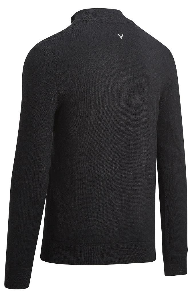 Callaway Windstopper 1/4 Zip męski sweter, czarny