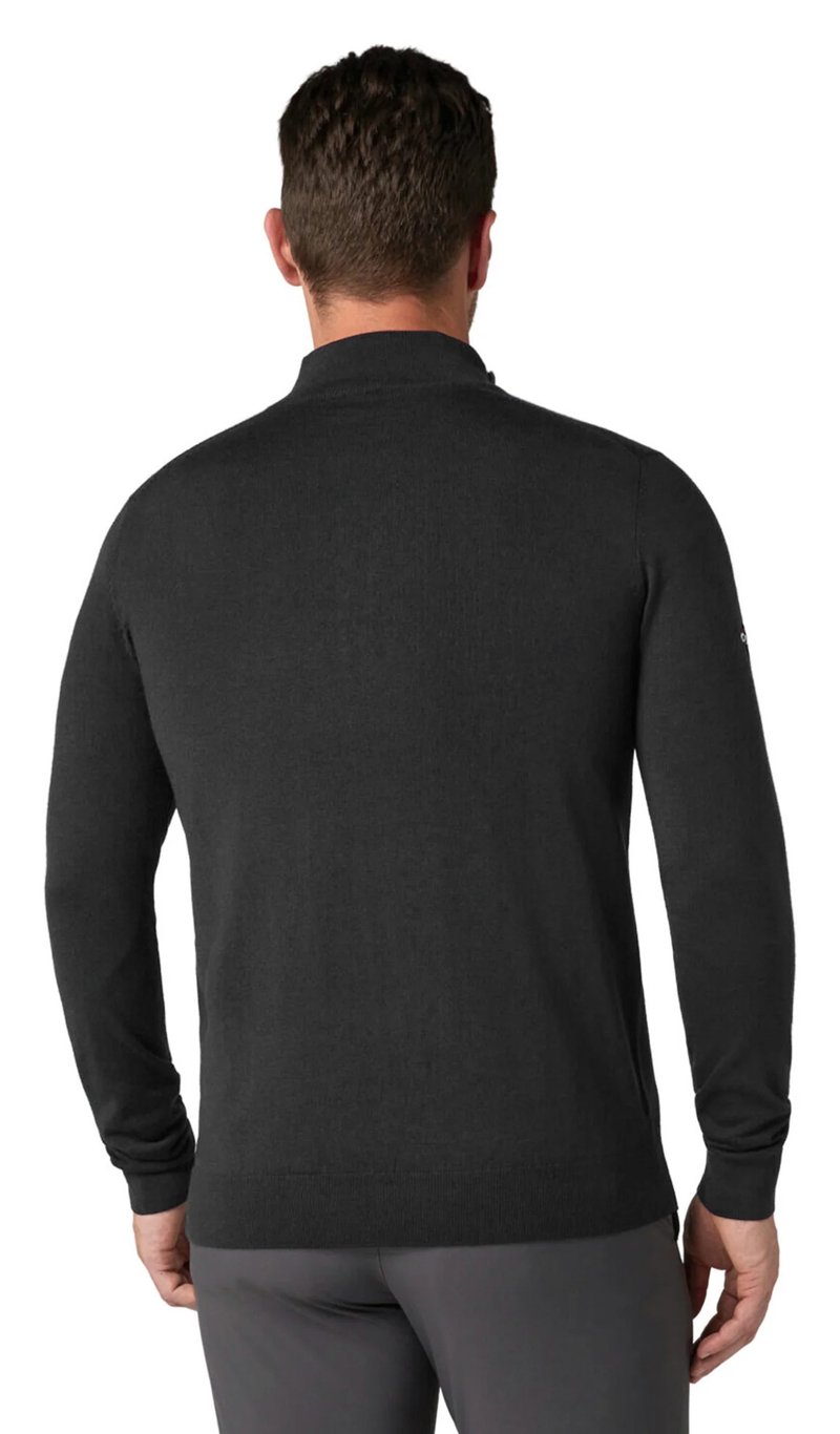 Callaway 1/4 Blended Merino męski sweter, czarny