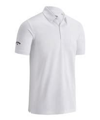 Callaway Swing Tech Solid męskie polo, białe