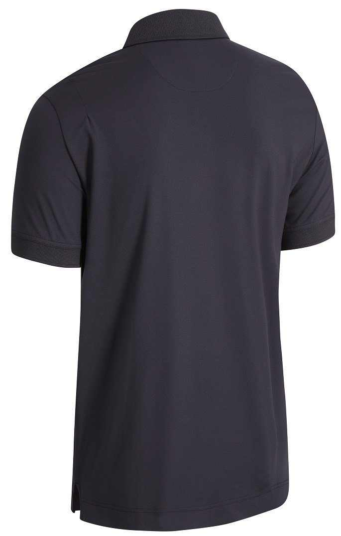 Callaway Solid Ribbed męskie polo, czarne