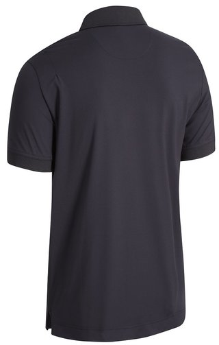Callaway Solid Ribbed męskie polo, czarne