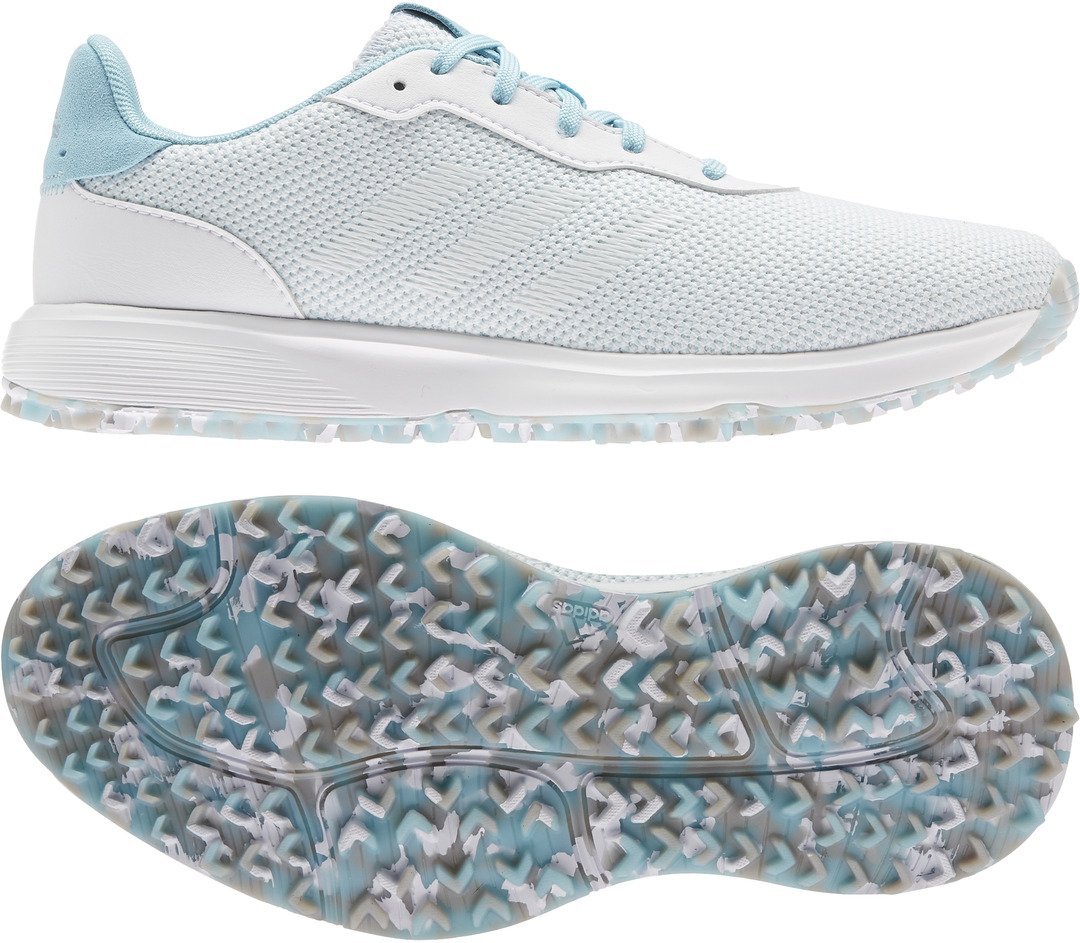 Adidas S2G SI damskie buty golfowe, biało/niebieskie