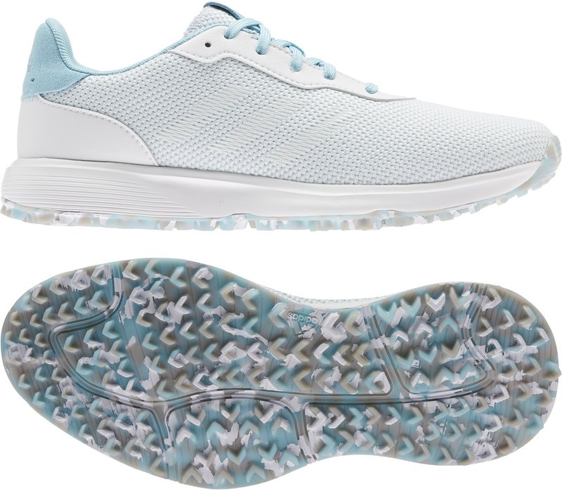 Adidas S2G SI damskie buty golfowe, biało/niebieskie