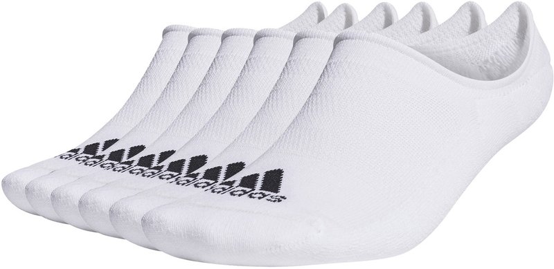 Adidas Low-Cut męskie skarpetki, 6par, białe