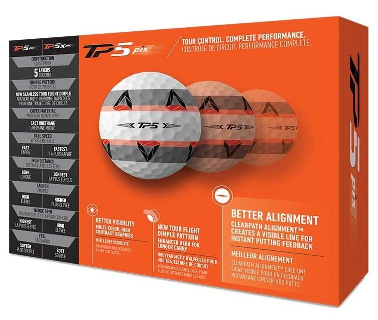 TaylorMade TP5 pix piłki golfowe