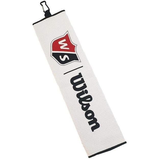Wilson Tri Fold golfowy ręcznik, biały