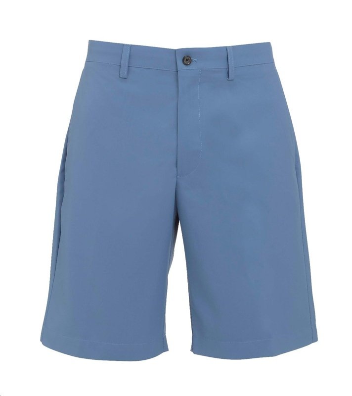 Callaway Flat fronted microfibre twill short, blue