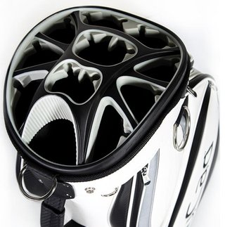JuCad Pro cart bag, czarno/srebrny