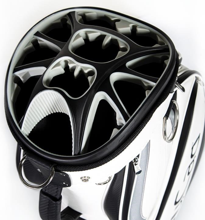 JuCad Pro cart bag, biało/czarny