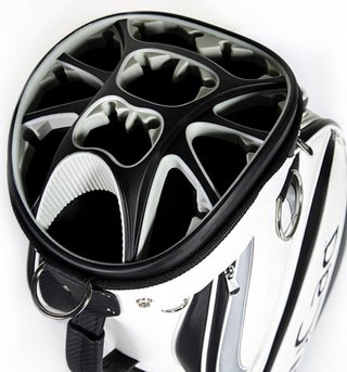 JuCad Pro cart bag, biało/czarny