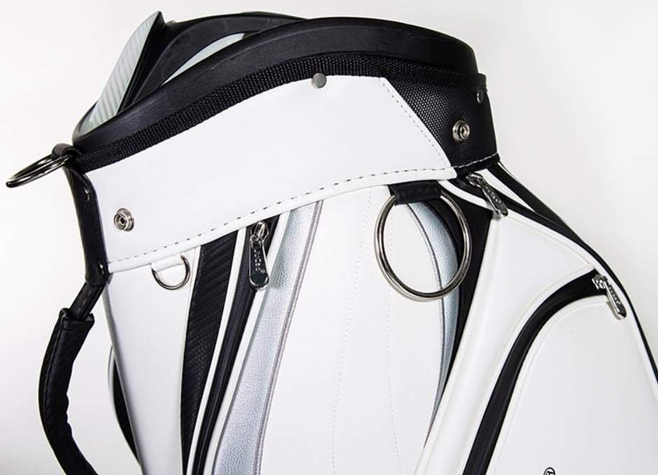 JuCad Pro cart bag, biało/czarny