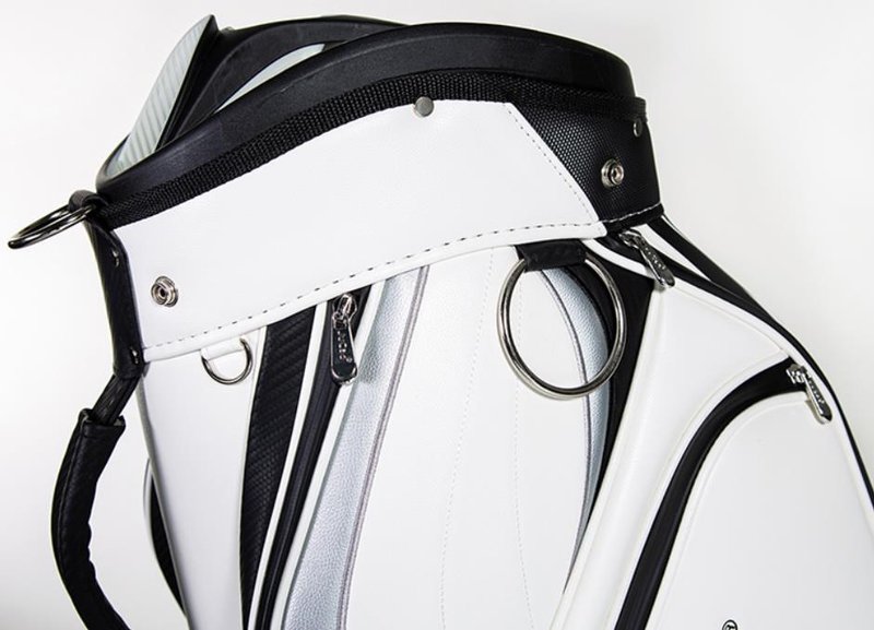 JuCad Pro cart bag, biało/czarny