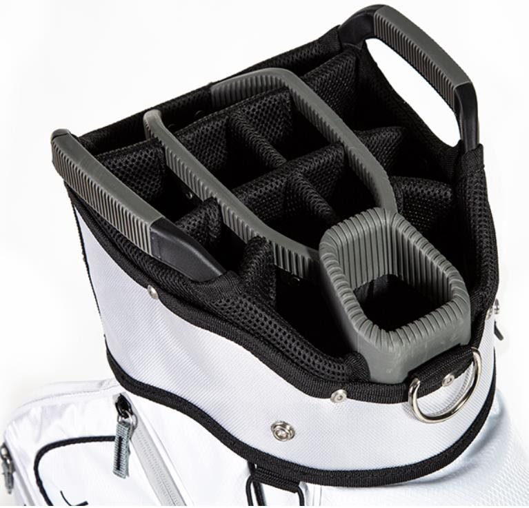 JuCad Captain Dry cart bag, biało/szary