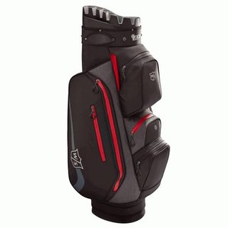 Wilson Staff I-Lock Rain cart bag, czarno/czerwony