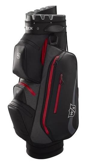 Wilson Staff I-Lock Rain cart bag, czarno/czerwony