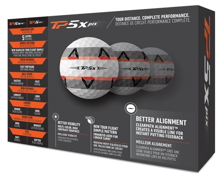 TaylorMade TP5x pix piłki golfowe