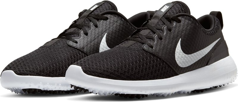 Nike Roshe G męskie buty golfowe, czarne/metaliczno białe
