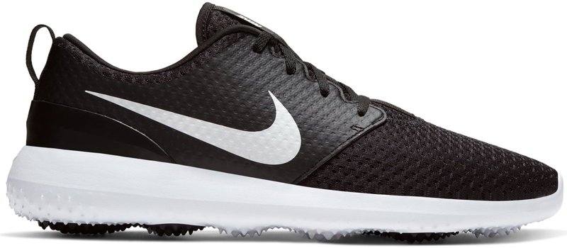 Nike Roshe G męskie buty golfowe, czarne/metaliczno białe