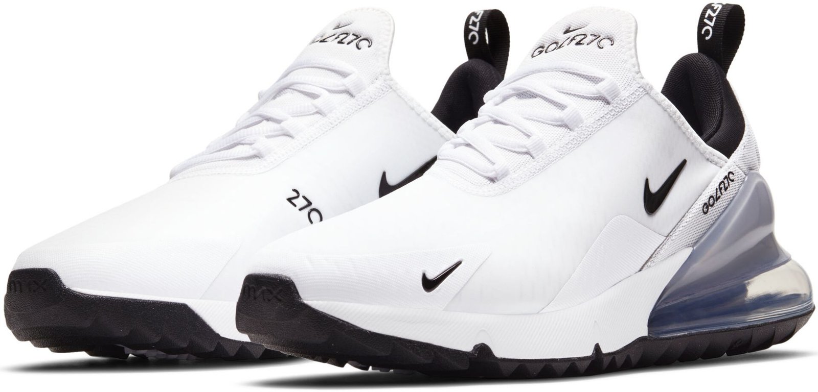Nike Air Max 270 G unisex buty golfowe, biało/czarne