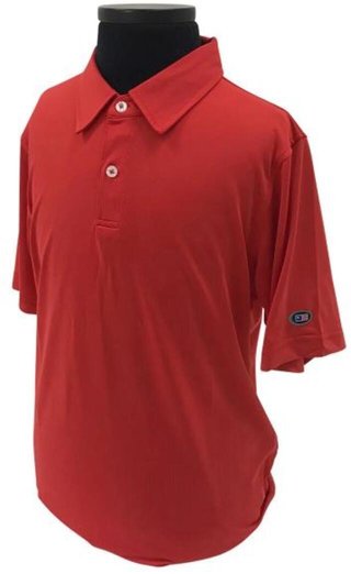 U.S. Kids Golf USKTech Lisle polo dla dzieci, czerwone