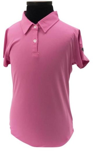 U.S. Kids Golf USKTech Lisle dziewczęce polo, różowe