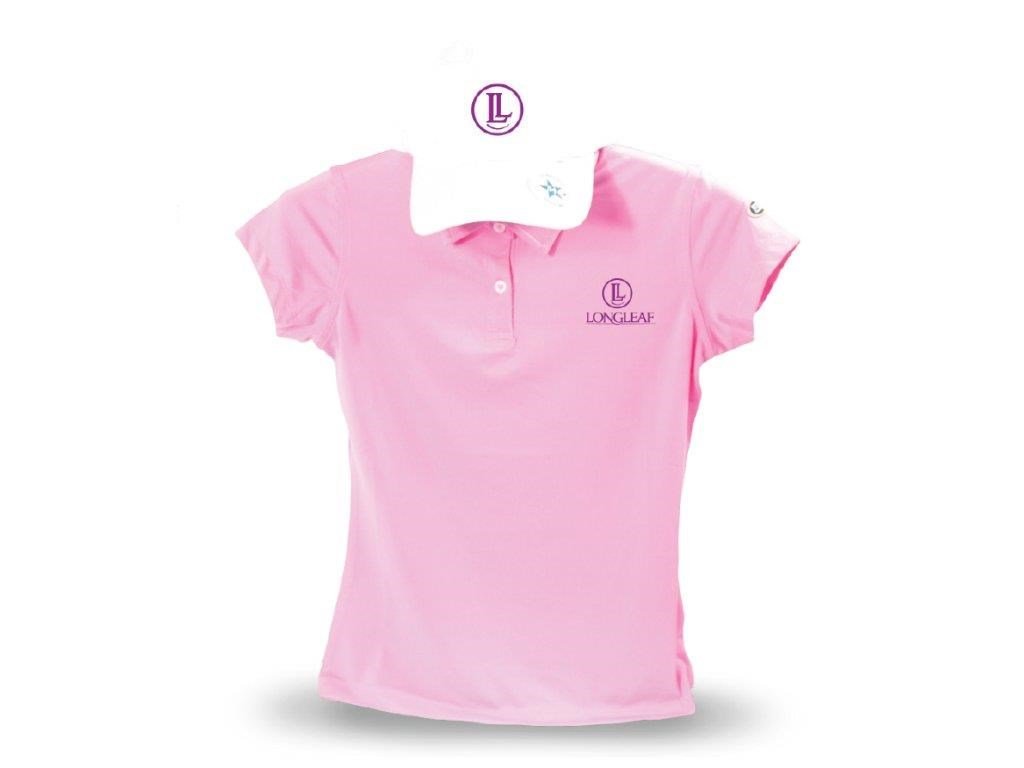 U.S. Kids Golf USKTech Lisle dziewczęce polo, różowe