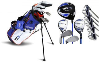 U.S. Kids Golf TS3-51 (130 cm) v15 10-Club golfowy zestaw juniorski, niebiesko/biało/pomarańczowy