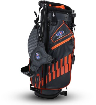 2022 U.S. Kids Golf UL51 (130 cm) WT20-s junior stand bag, szaro/pomarańczowy