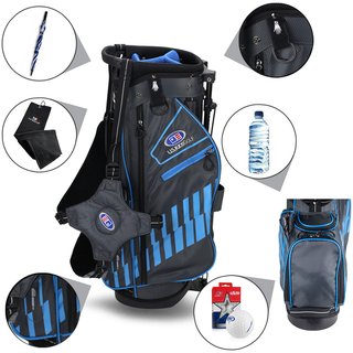 2022 U.S. Kids UL48 (122cm) WT20-s junior stand bag, szaro/niebieski