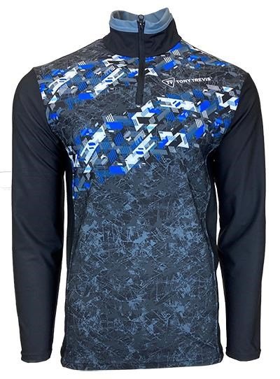 Tony Trevis męska bluza golfowa, czarna
