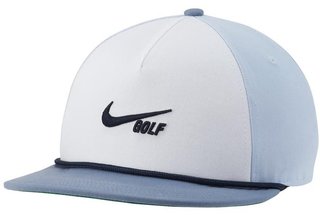 Nike AeroBill True Retro72 męska czapka z daszkiem, biało/niebieska
