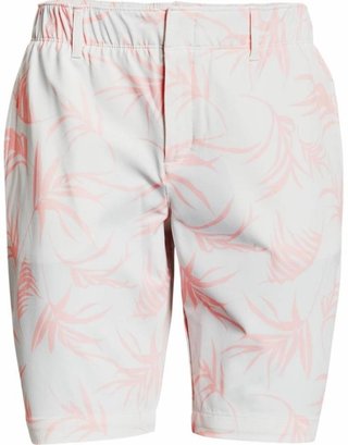 Under Armour Links Printed damskie spodenki, biało/ jasno różowe