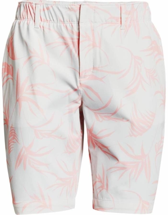 Under Armour Links Printed damskie spodenki, biało/ jasno różowe