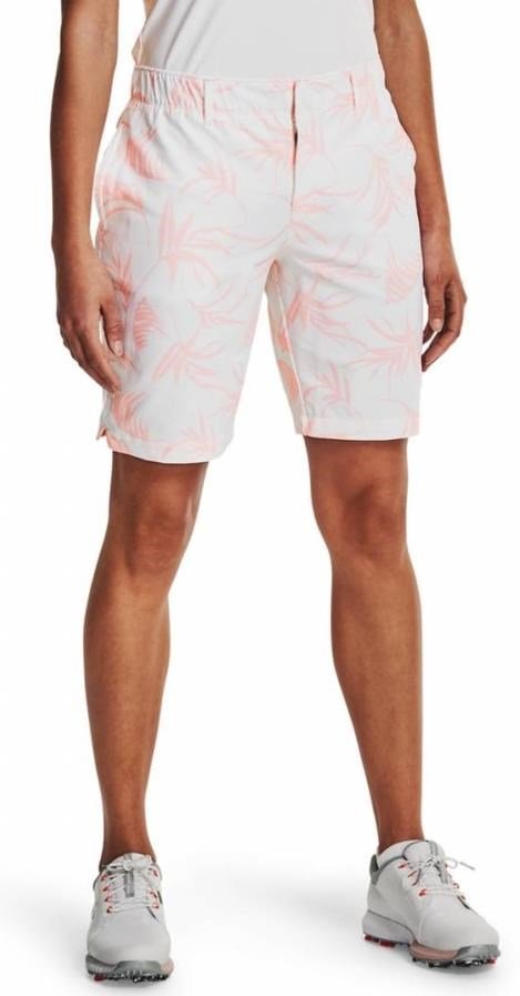 Under Armour Links Printed damskie spodenki, biało/ jasno różowe