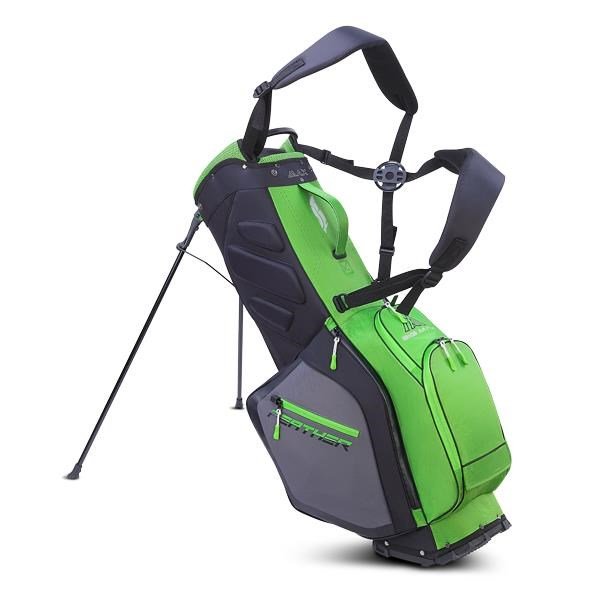 Big Max Dri-Lite Feather stand bag, limonkowo/czarno/charcoal