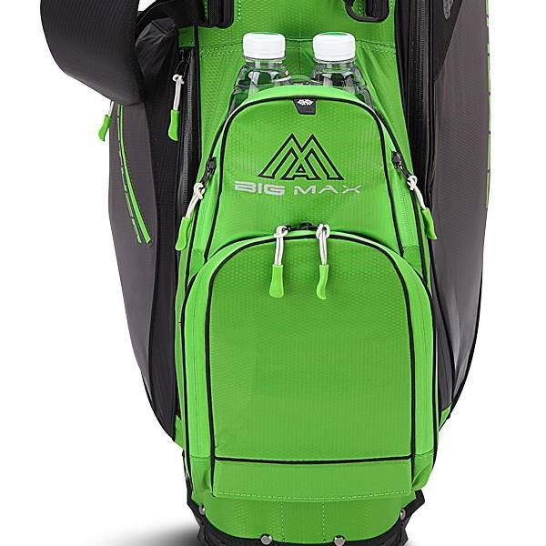Big Max Dri-Lite Feather stand bag, limonkowo/czarno/charcoal