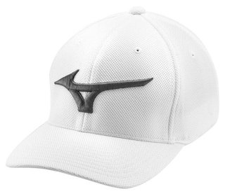 Mizuno Tour Performance unisex czapka z daszkiem, biała