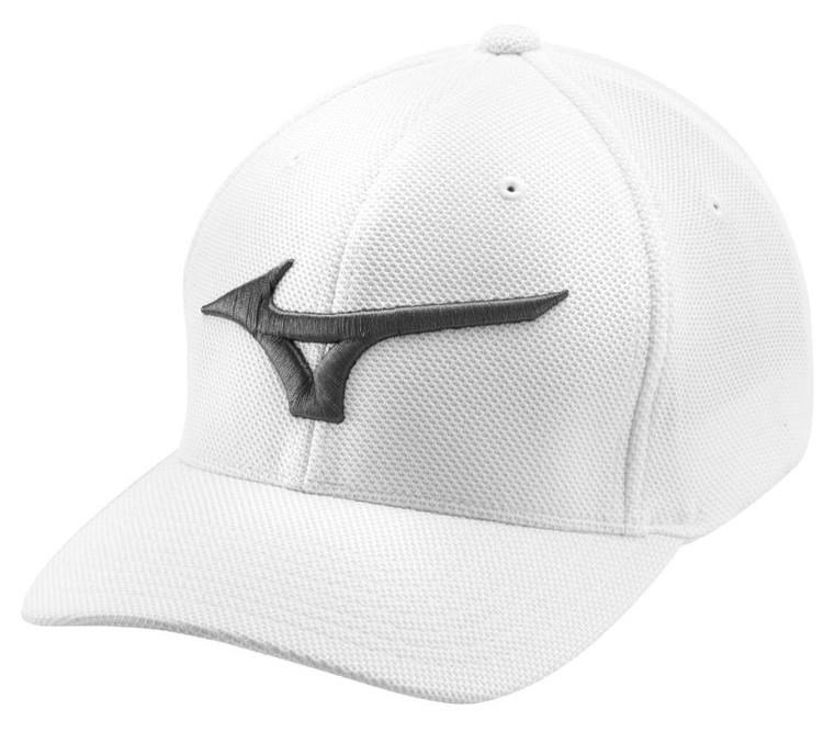 Mizuno Tour Performance unisex czapka z daszkiem, biała