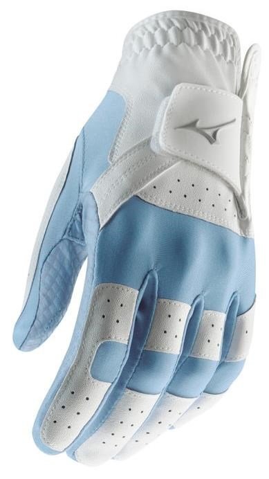 Mizuno Stretch damska rękawiczka golfowa, biało/niebieska