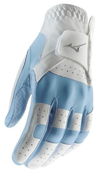 Mizuno Stretch damska rękawiczka golfowa, biało/niebieska