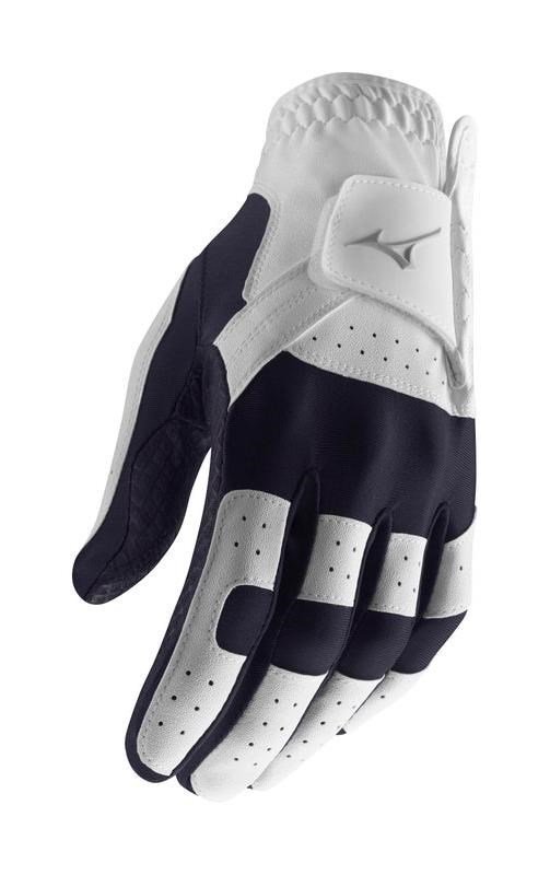 Mizuno Stretch męska rękawiczka golfowa, biało/granatowa