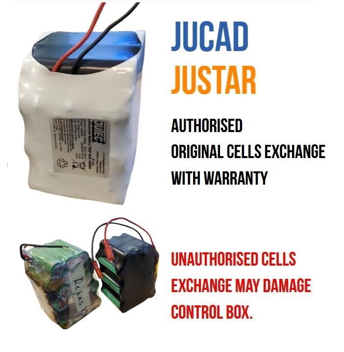 Serwisowa wymiana ogniw JuCad Powerpack 1.0