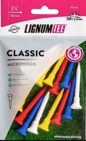 Lignum Tee plastikowe tee 53mm, 16szt., mix kolorów