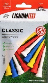 Lignum Tee plastikowe tee 62mm, 12szt., mix kolorów