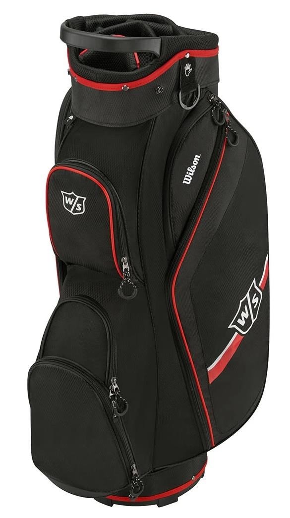 Wilson Staff Lite II cart bag, czarno/czerwony