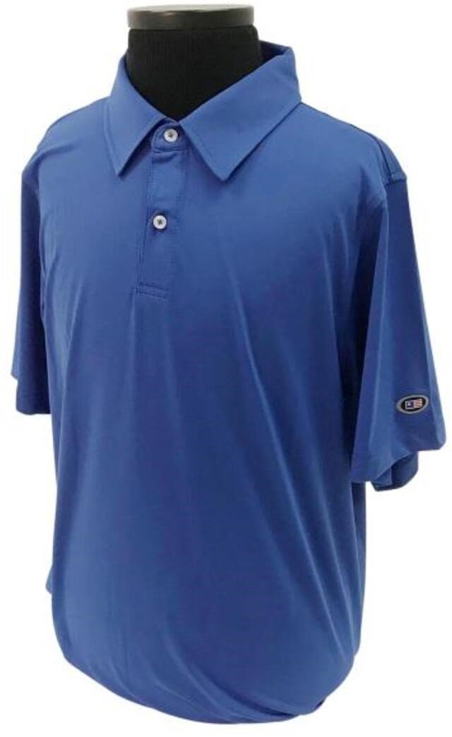U.S. Kids Golf USKTech Lisle polo dla dzieci, niebieskie