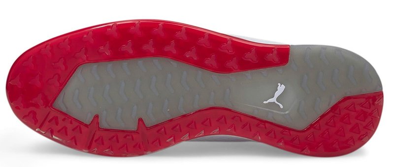 Puma Proadapt Alphacat  męskie buty golfowe, biało/srebrno/czerwone
