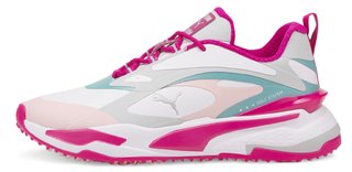 Puma GS-FAST damskie buty golfowe, white/chalk pink/porcelain (BEZ PUDEŁKA)