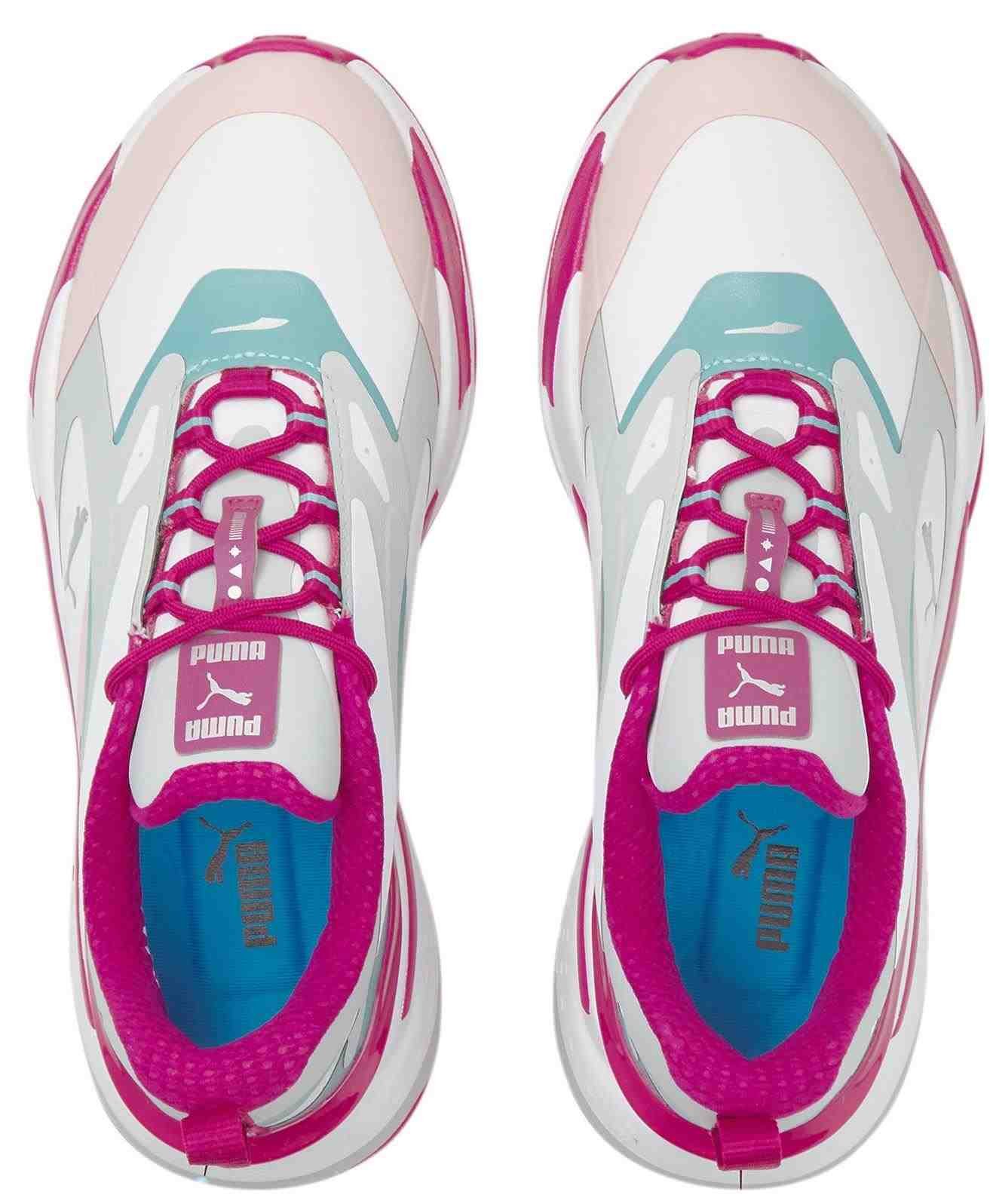 Puma GS-FAST damskie buty golfowe, white/chalk pink/porcelain (BEZ PUDEŁKA)