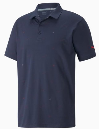 Puma Cloudspun Love Golf męskie polo, granatowe